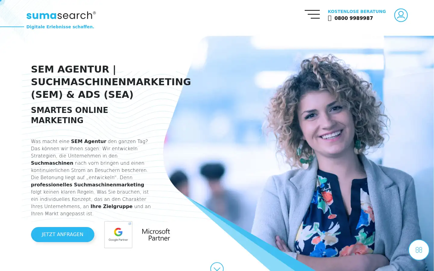 Screenshot of sumasearch.de