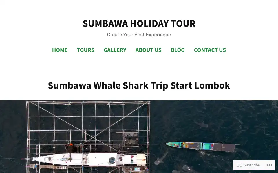 Screenshot of sumbawaholiday.com
