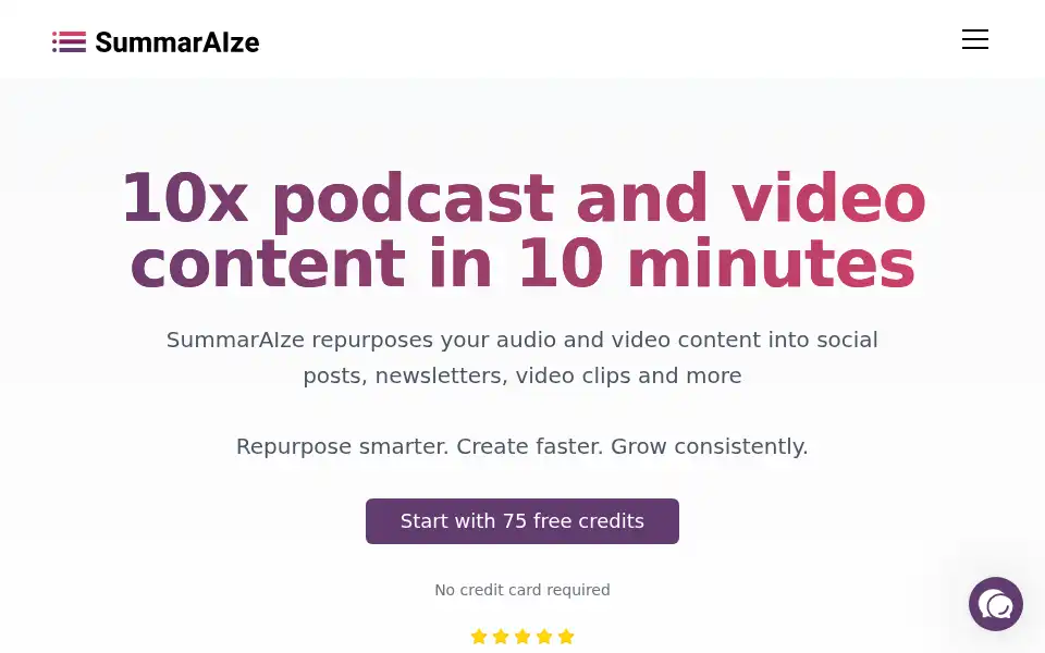 Screenshot of summaraize.com