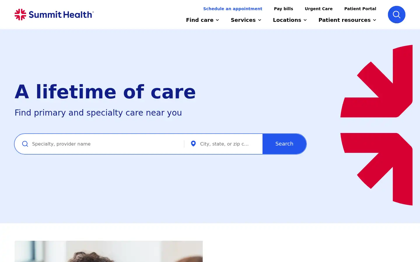 Screenshot of summithealth.com