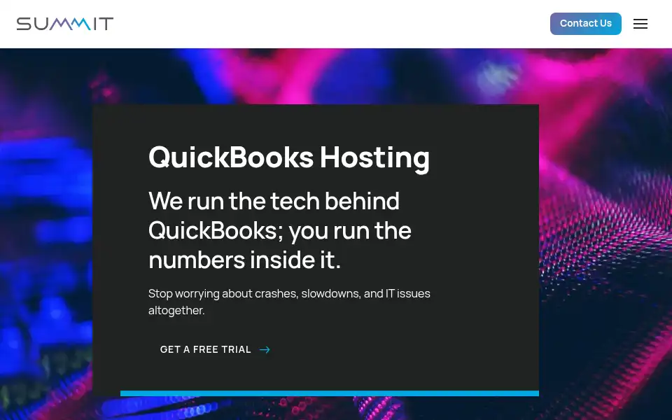 Screenshot of summithosting.com