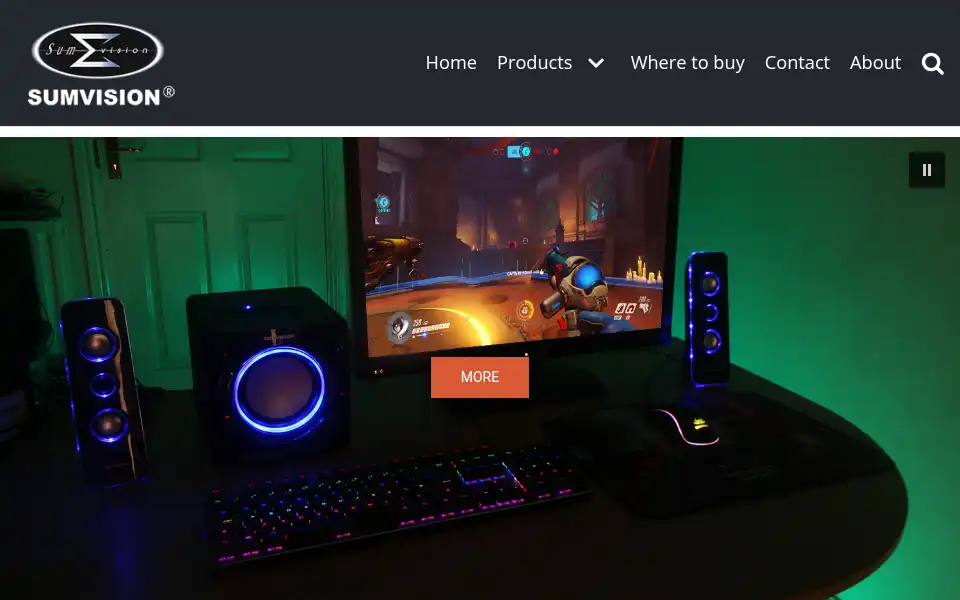 Screenshot of sumvision.com