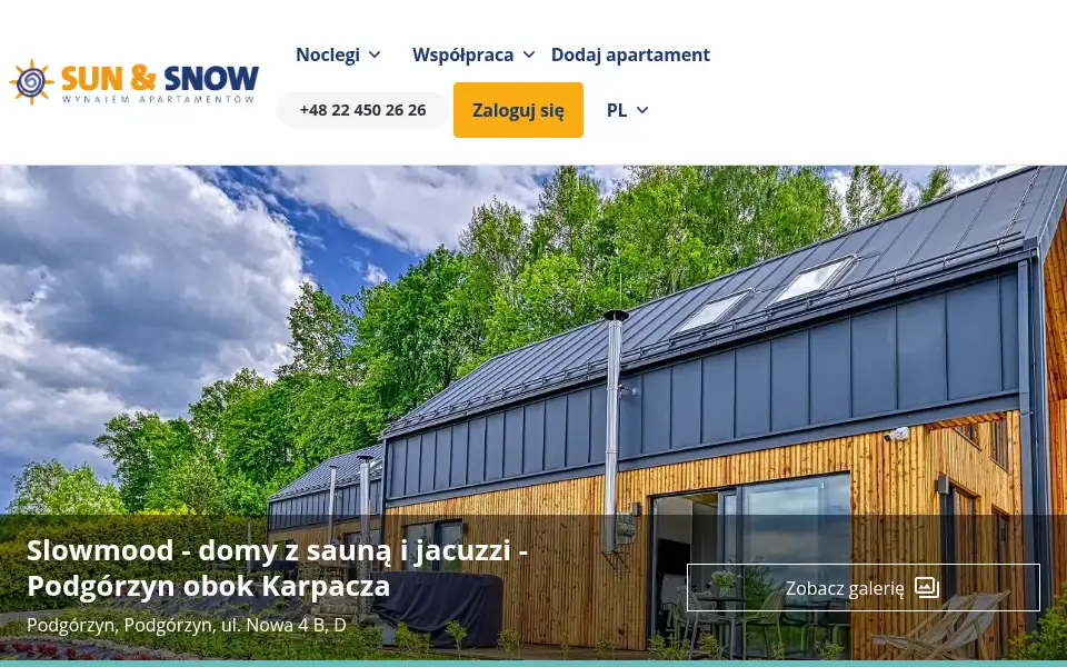 Screenshot of sunandsnow.pl