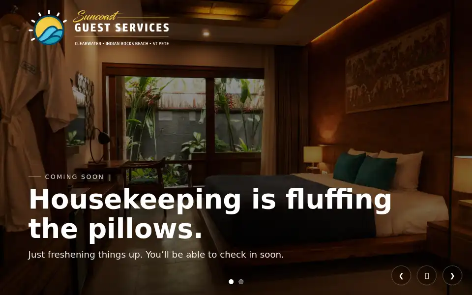 Screenshot of suncoastguestservices.com
