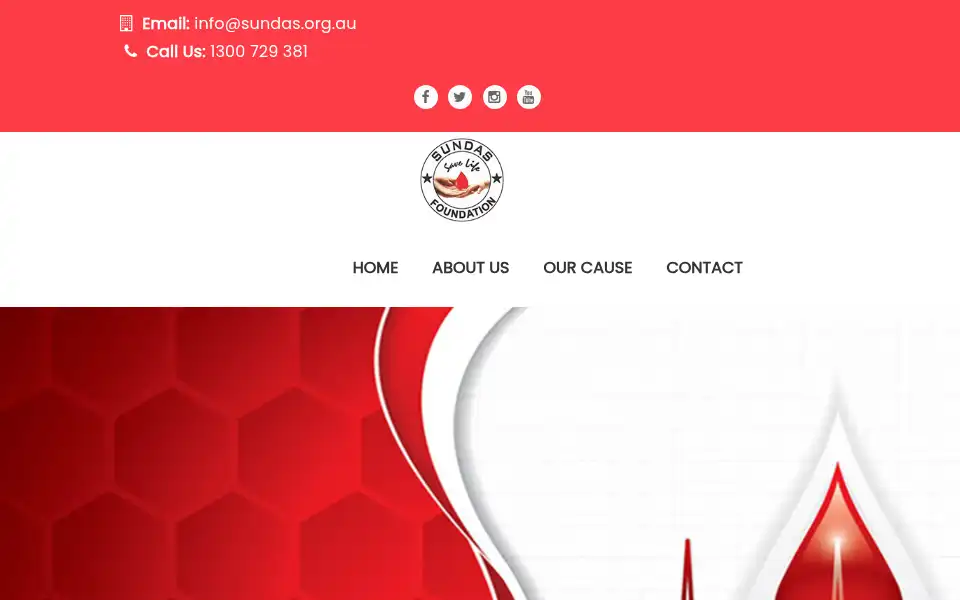 Screenshot of sundas.org.au