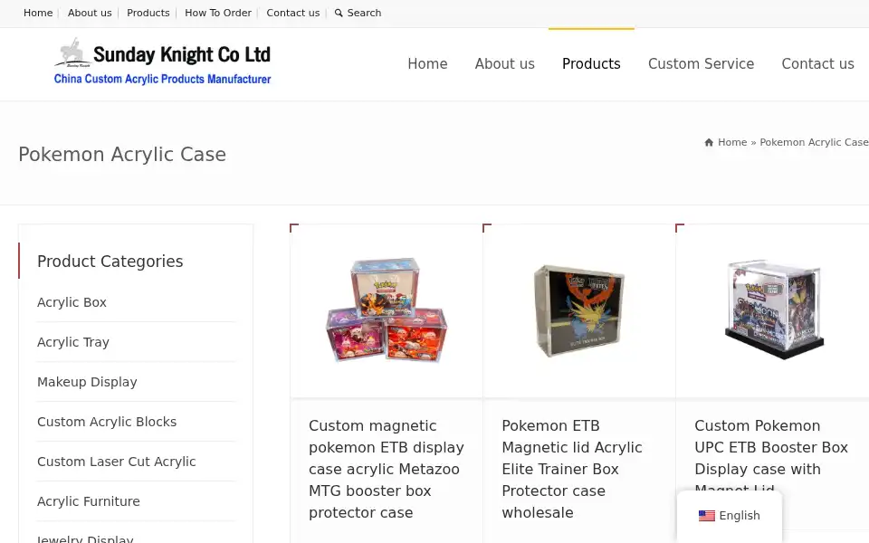 Screenshot of sundayknight.com