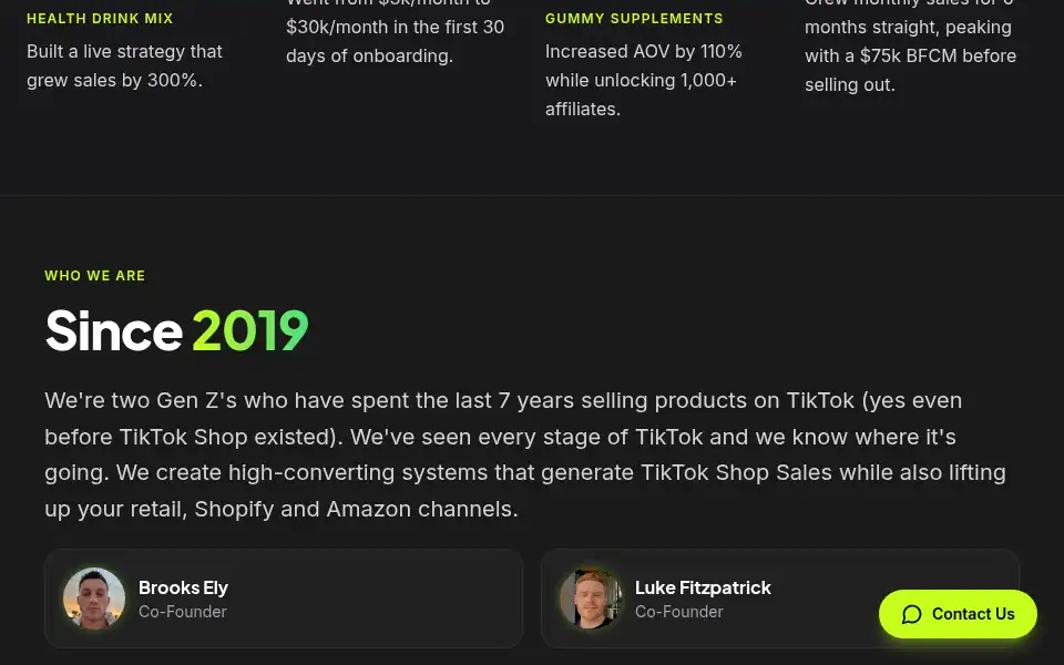 Screenshot of sundayscale.co