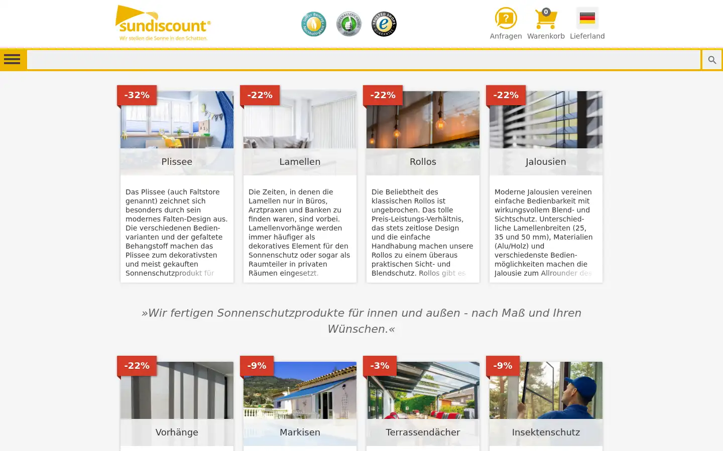 Screenshot of sundiscount.eu