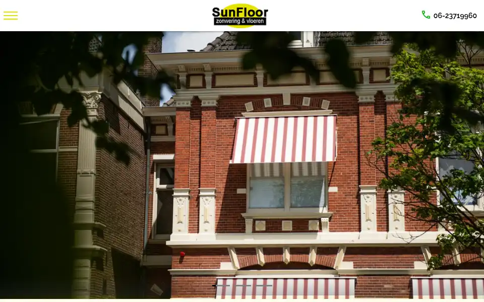 Screenshot of sunfloor.nl