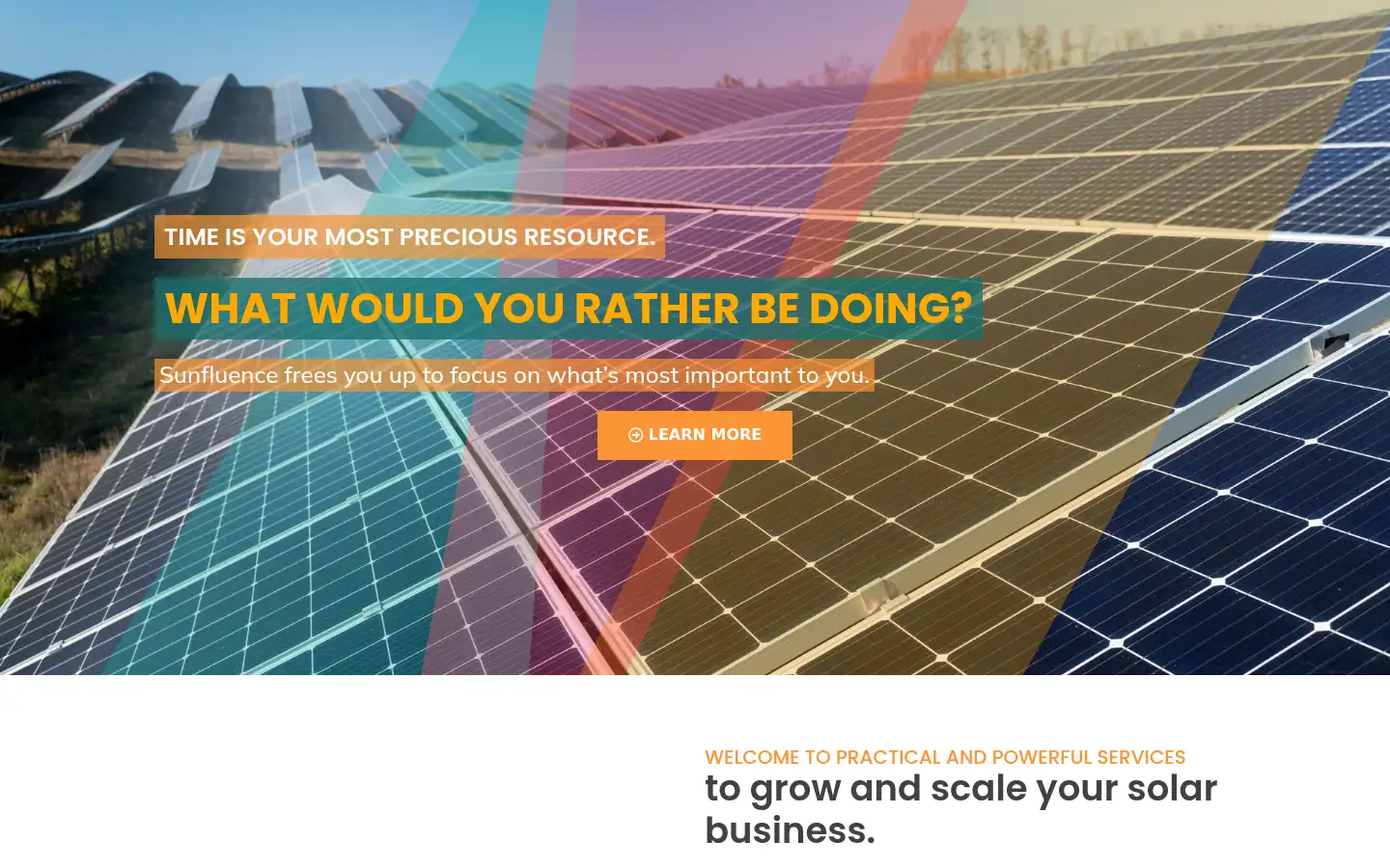 Screenshot of sunfluence.com.au