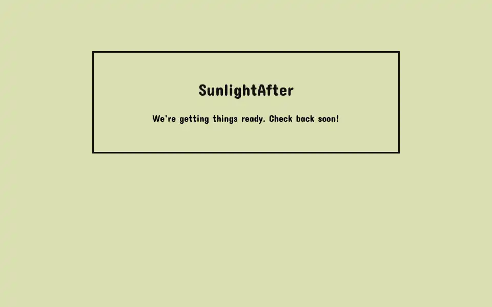Screenshot of sunlightafter.bigcartel.com
