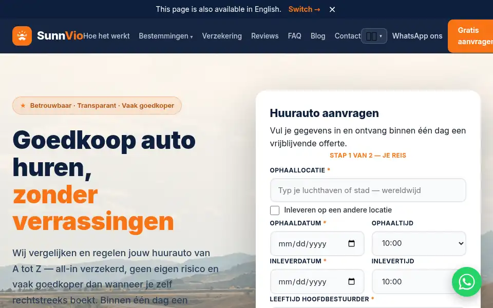 Screenshot of sunnvio.com