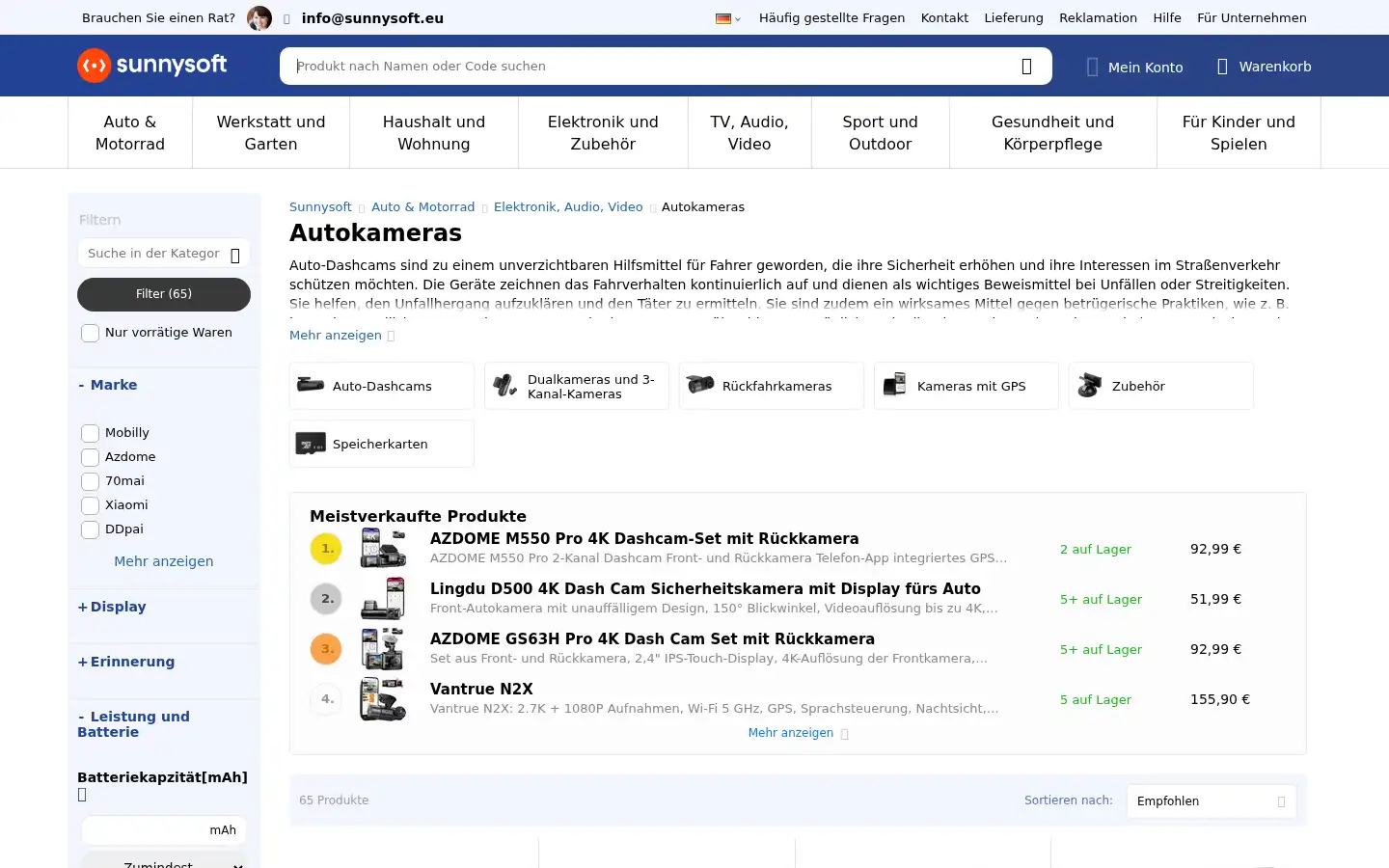 Screenshot of sunnysoft.eu