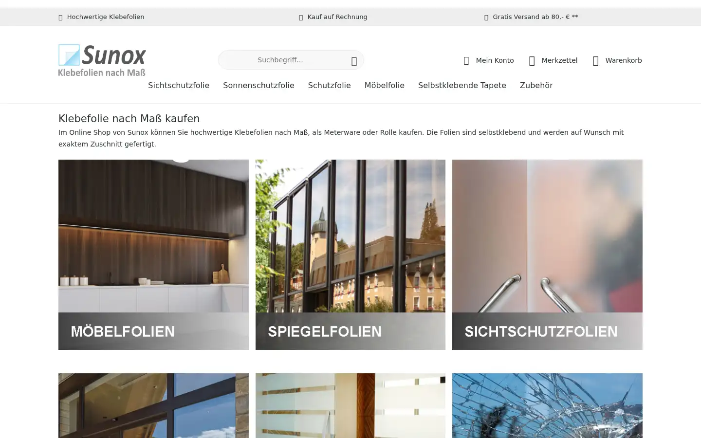 Screenshot of sunox.de