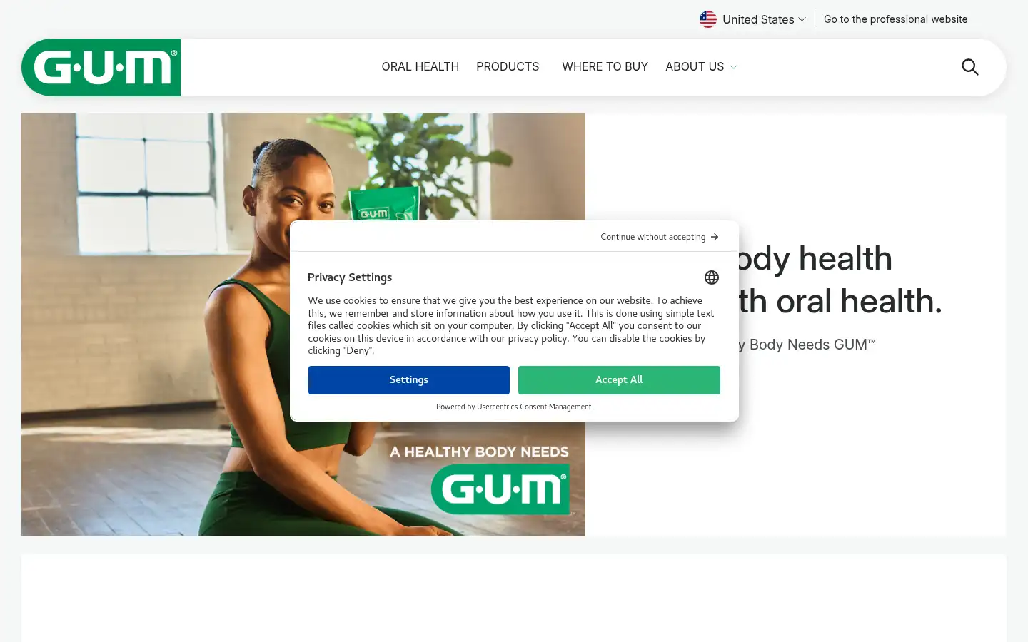 Screenshot of sunstargum.com
