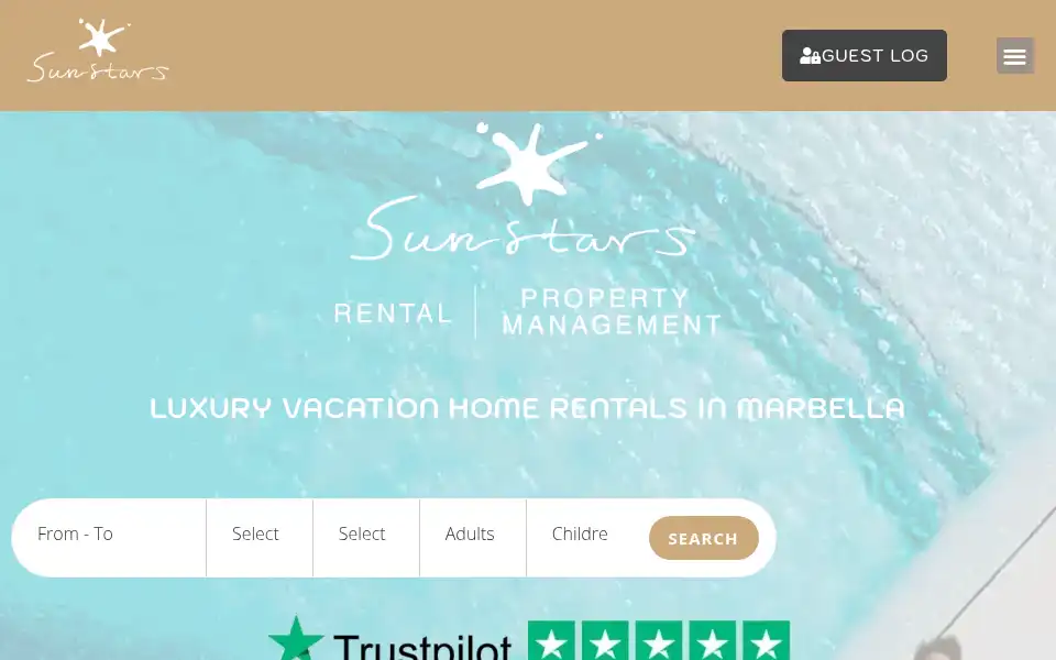 Screenshot of sunstars.es