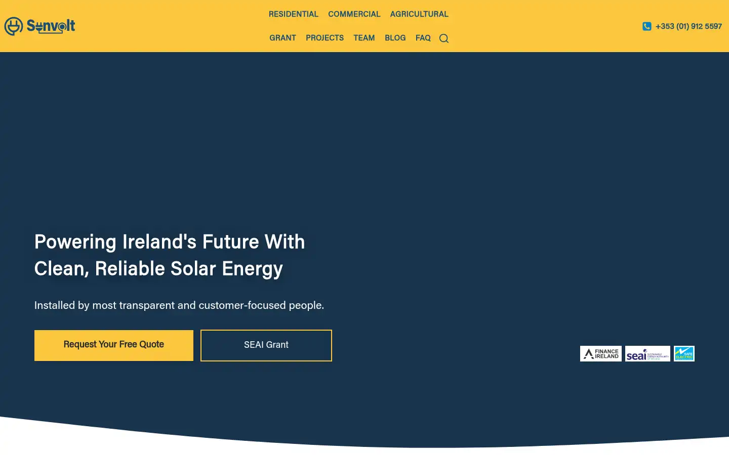Screenshot of sunvolt.ie