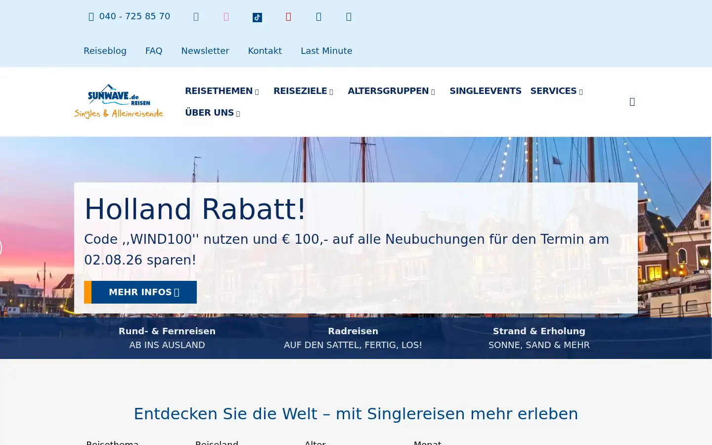 Screenshot of sunwave.de