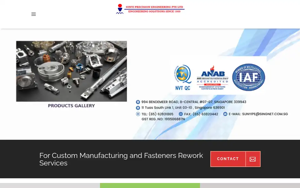Screenshot of sunyi.com.sg