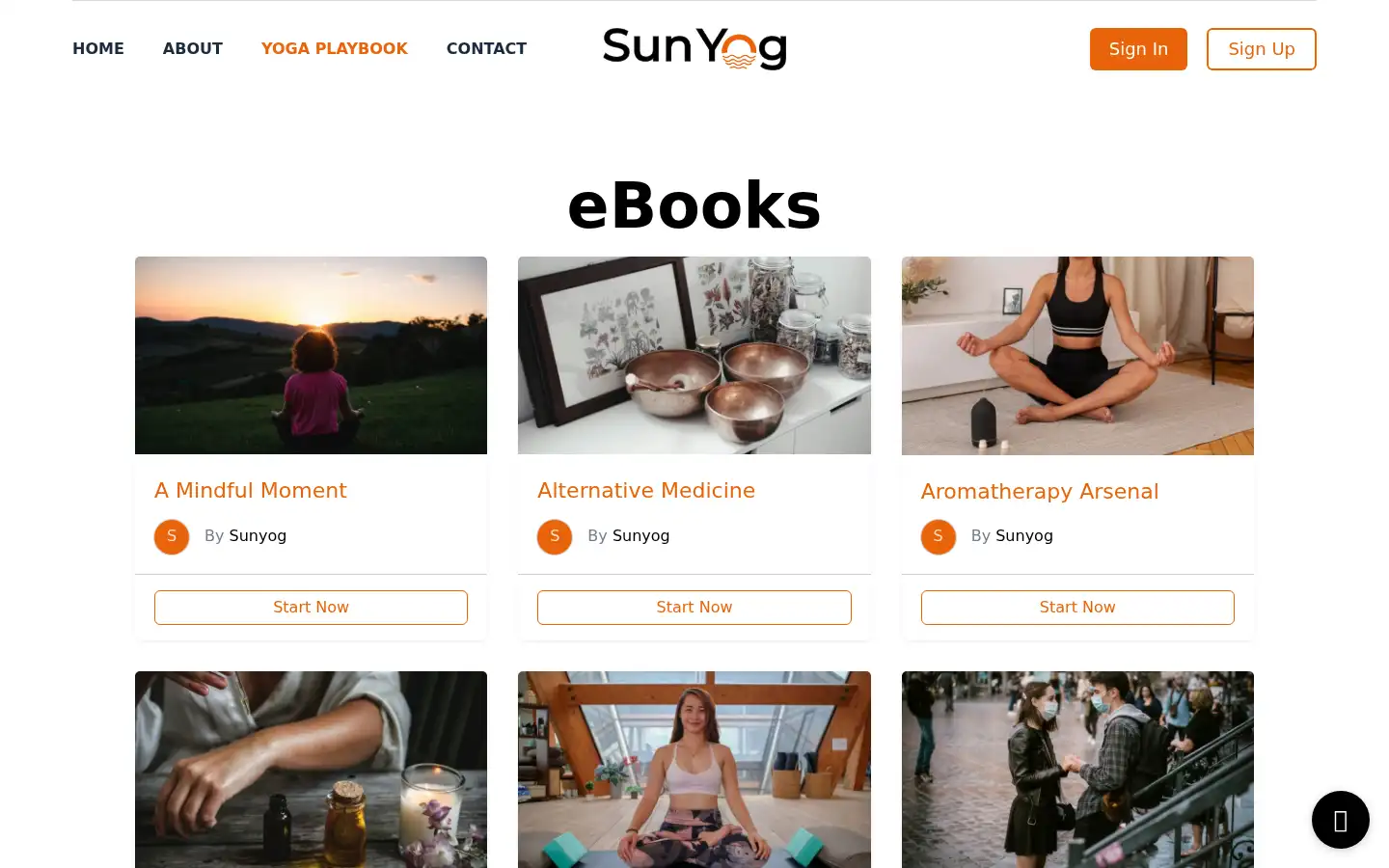 Screenshot of sunyog.com