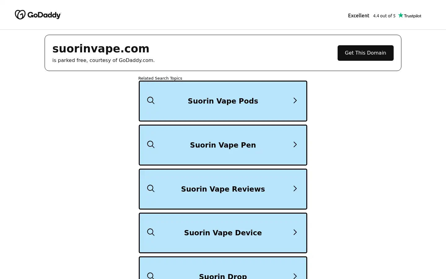 Screenshot of suorinvape.com