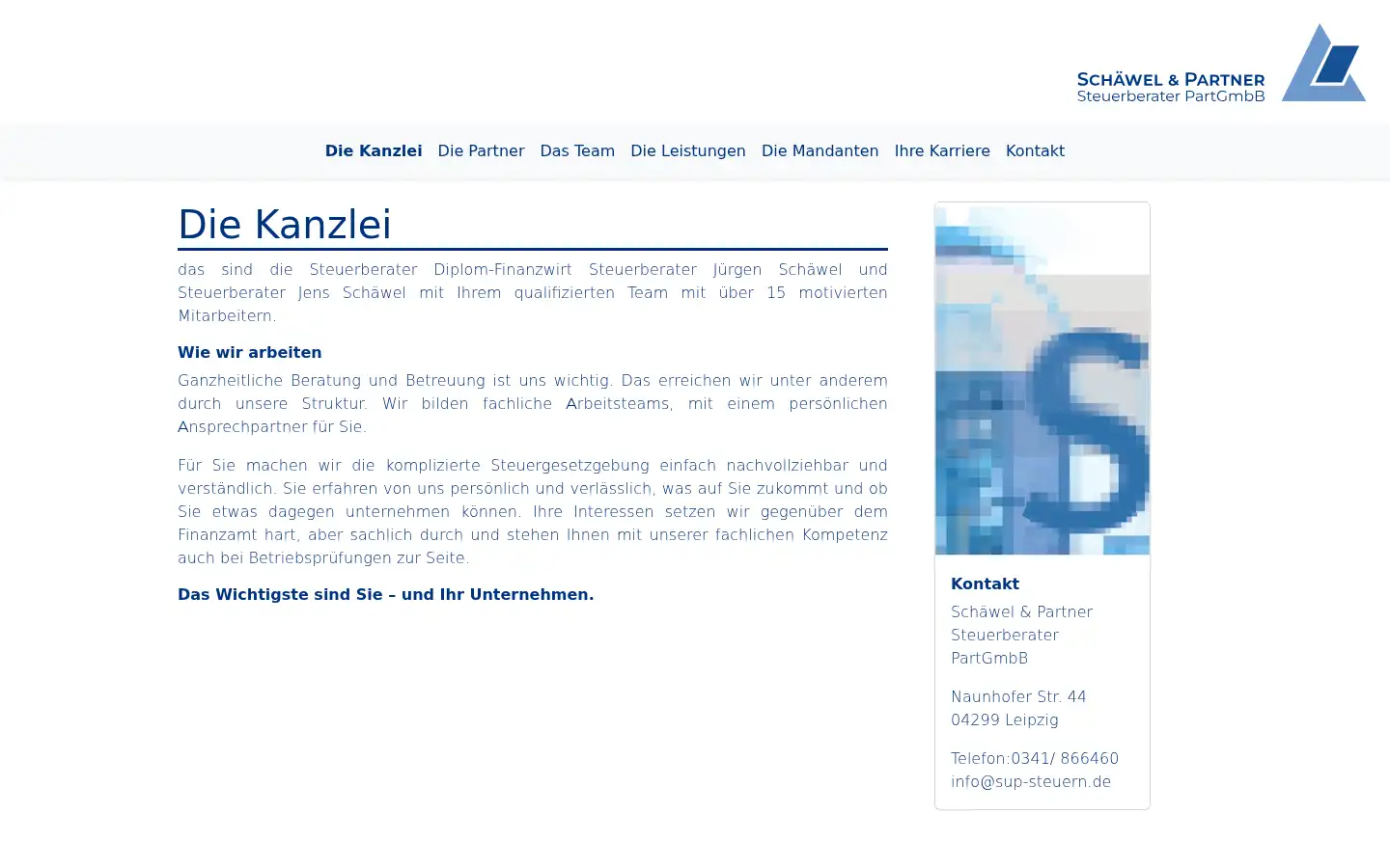 Screenshot of sup-steuern.de