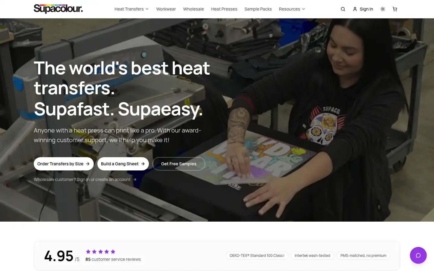 Screenshot of supacolour.co.uk
