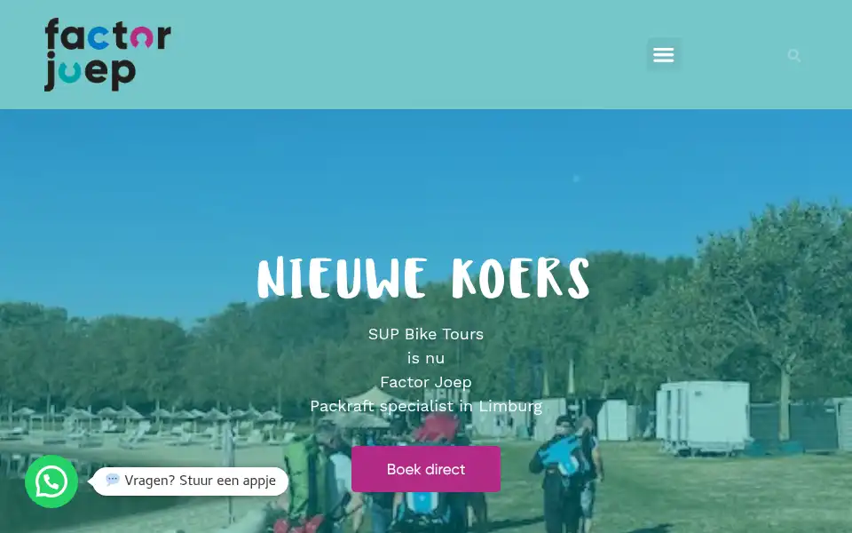 Screenshot of supbiketours.nl