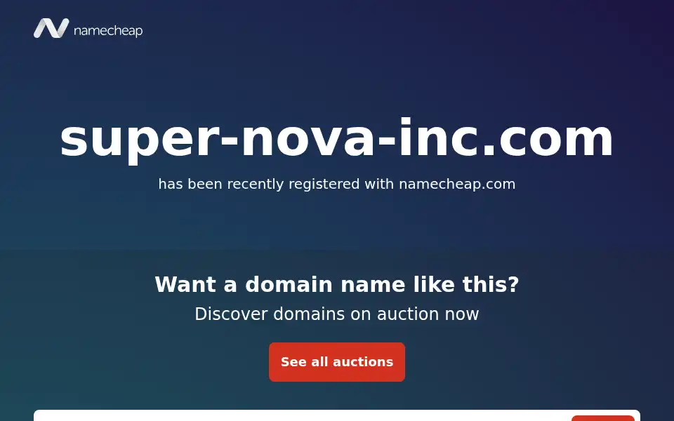 Screenshot of super-nova-inc.com