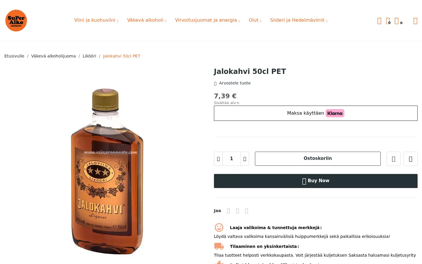 Screenshot of superalko.de
