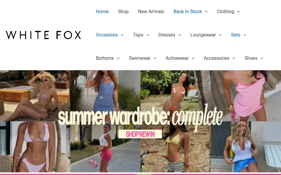 Screenshot of superbcloth.com