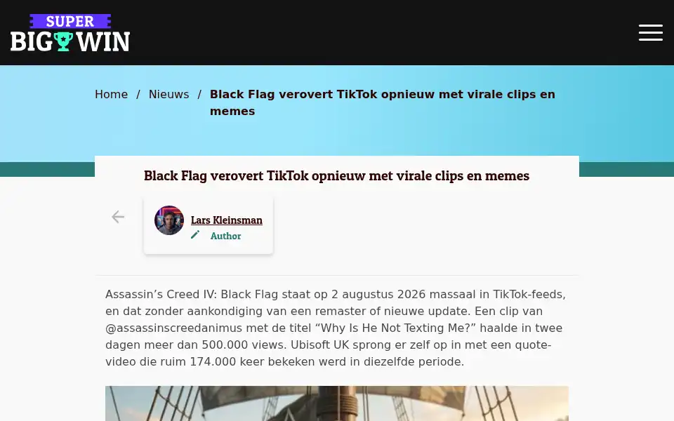Screenshot of superbigwin.nu