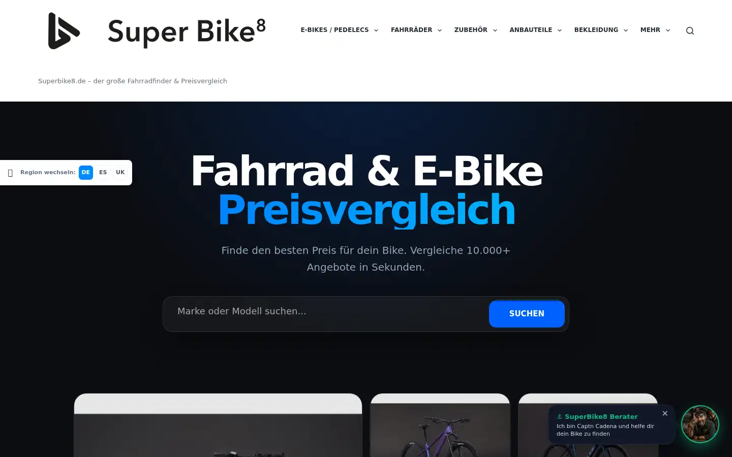 Screenshot of superbike8.de