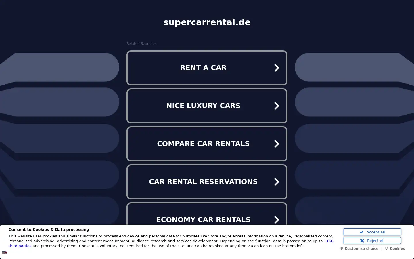 Screenshot of supercarrental.de