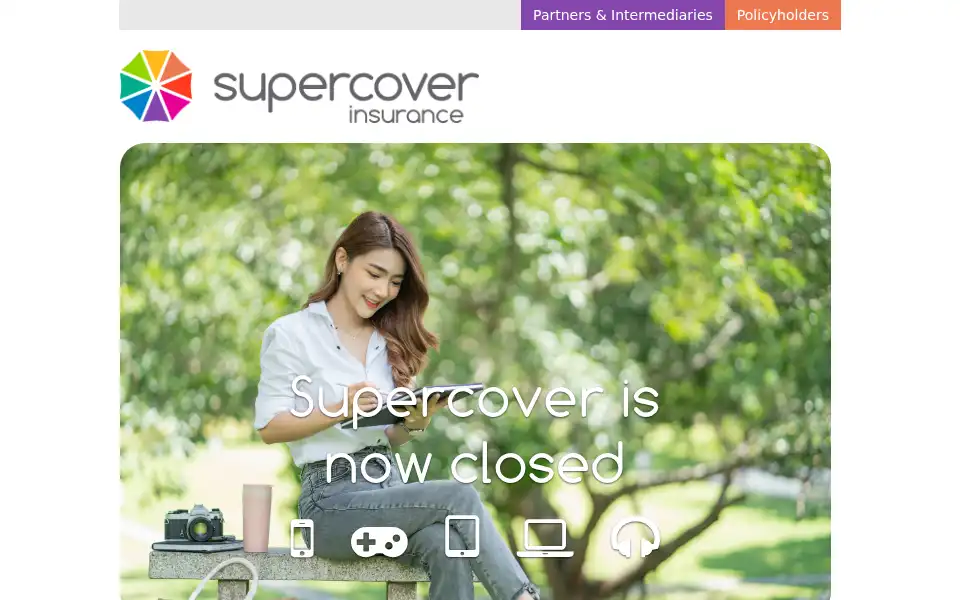 Screenshot of supercoverinsurance.com