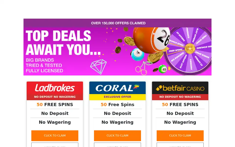 Screenshot of superfreebingo.com