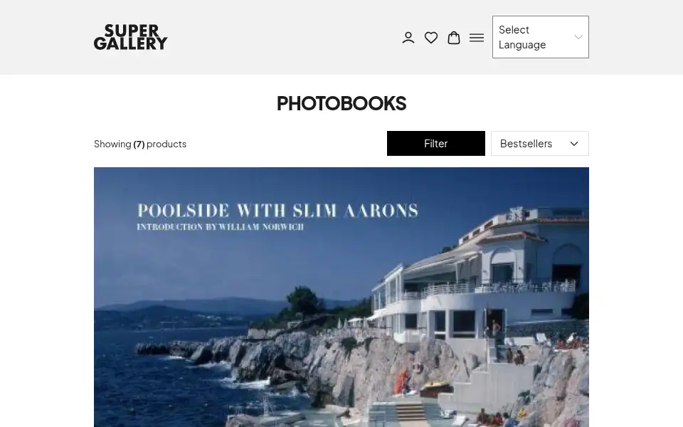 Screenshot of supergallery.nl