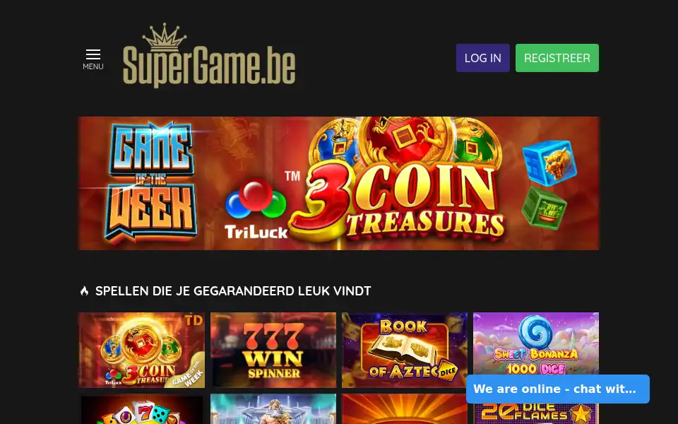 Screenshot of supergame.be