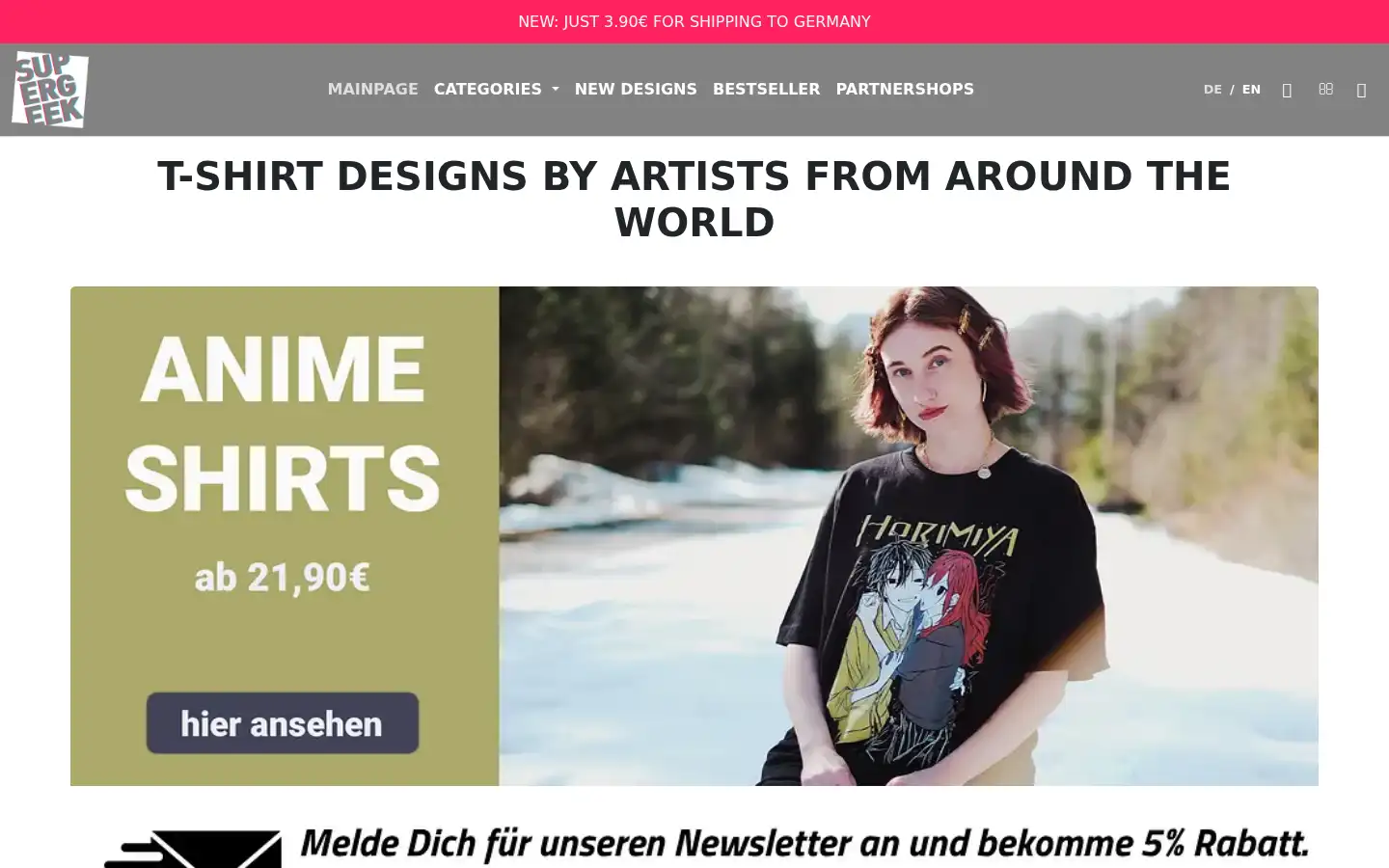 Screenshot of supergeek.de
