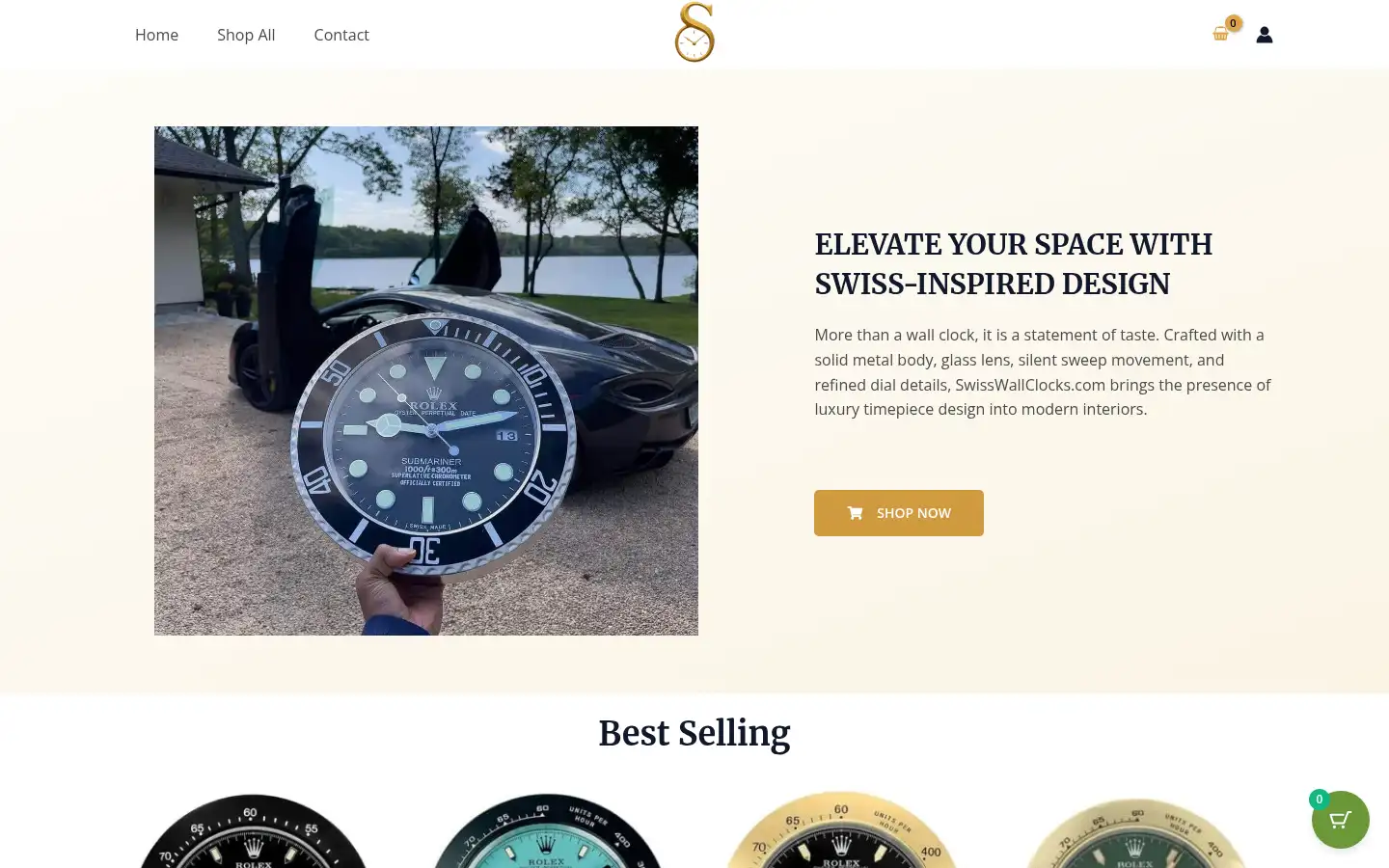 Screenshot of superiorclock.com
