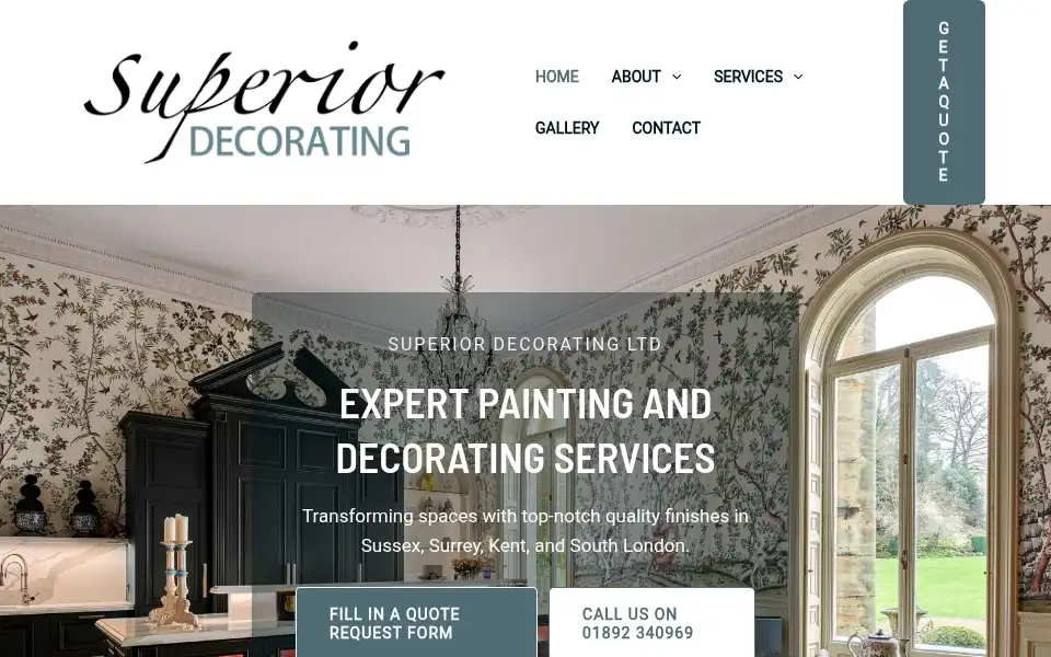Screenshot of superiordecorating.co.uk