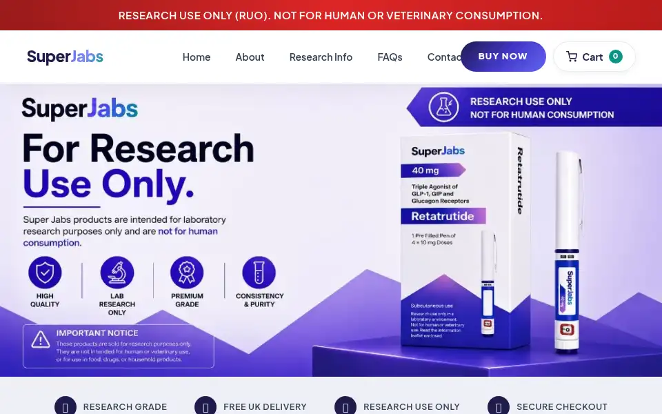 Screenshot of superjabs.co.uk