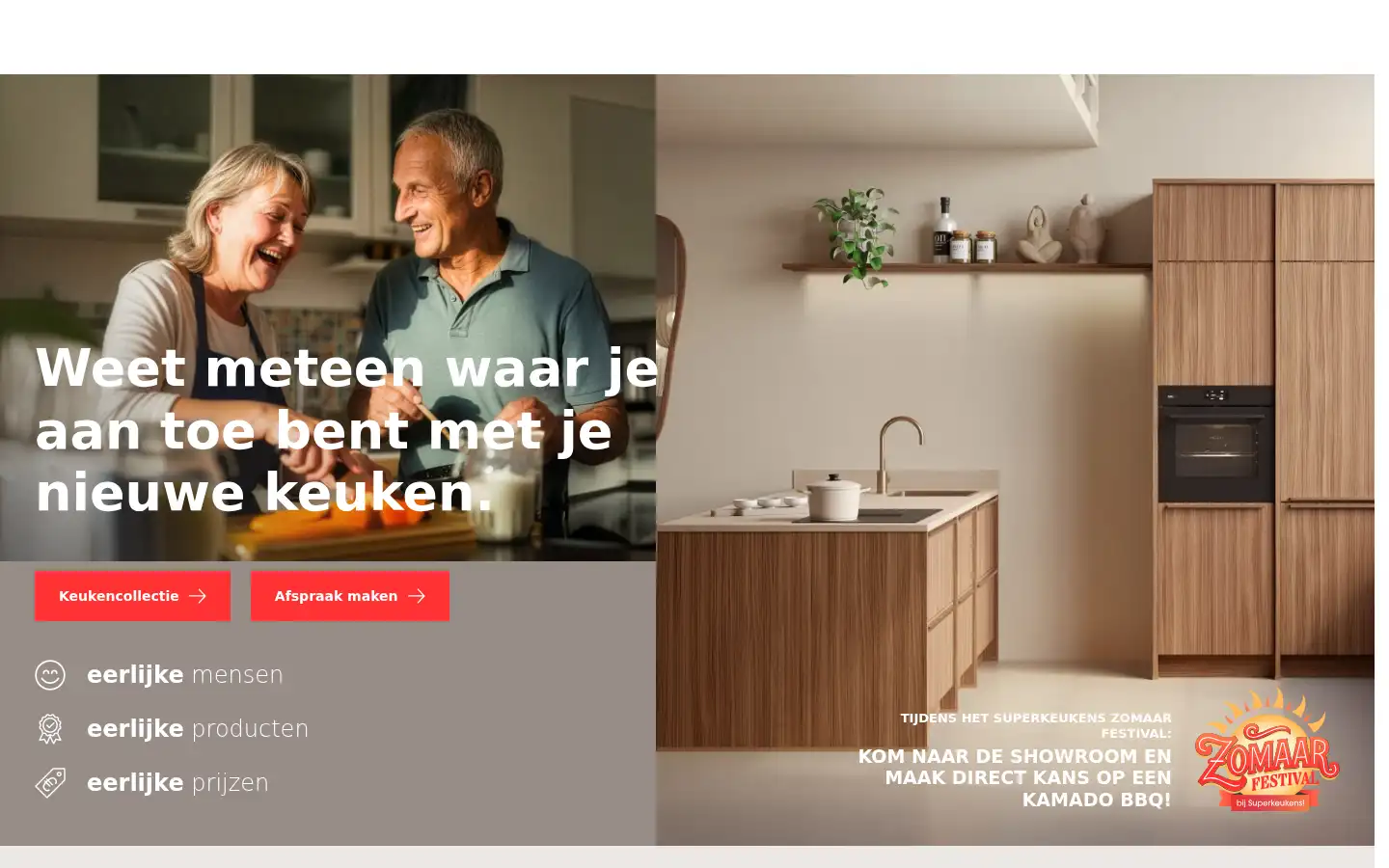 Screenshot of superkeukens.nl