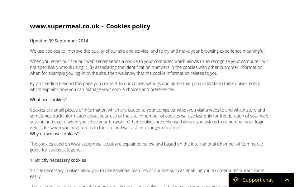 Screenshot of supermeal.co.uk