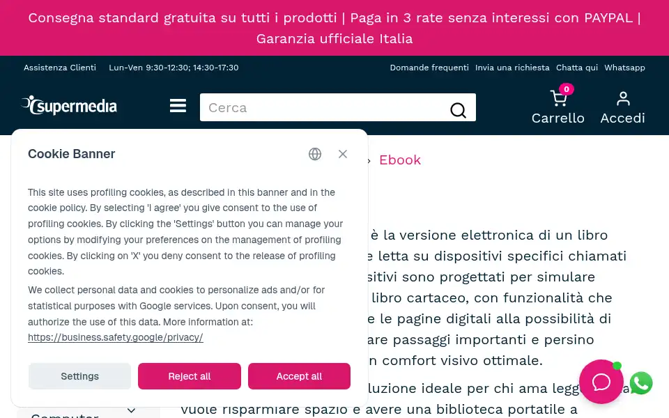 Screenshot of supermedia.it