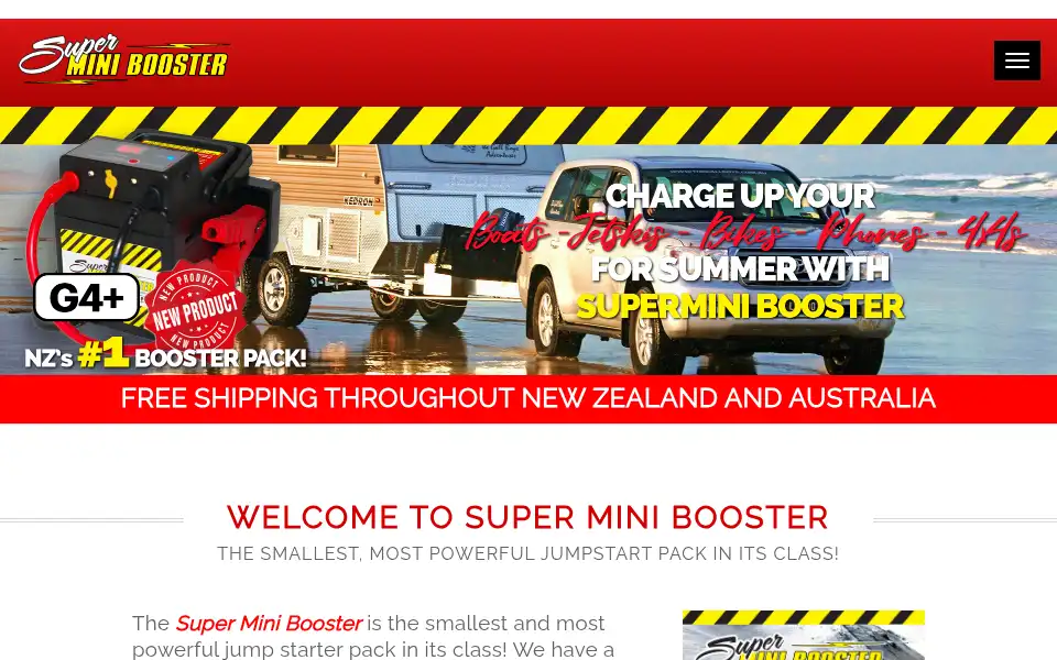 Screenshot of superminibooster.com