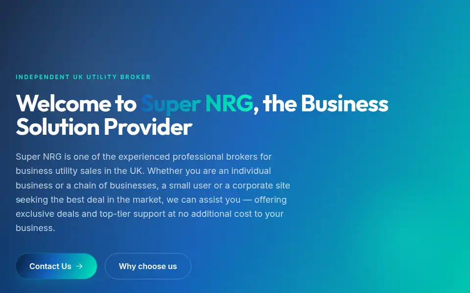 Screenshot of supernrg.co.uk