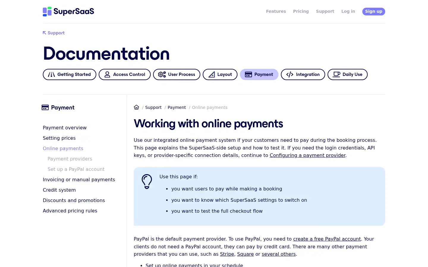 Screenshot of supersaas.com
