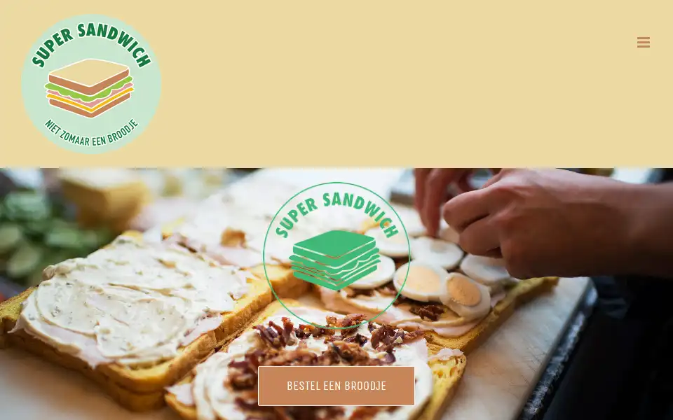 Screenshot of supersandwich.nl