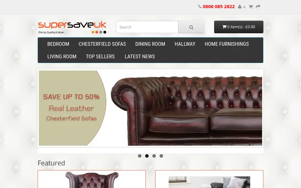 Screenshot of supersaveuk.com